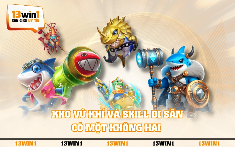 Bắn Cá Tiên Cảnh - Đại Dương 3D Huyền Ảo Cực Hấp Dẫn 5 Kho vũ khí và skill đi săn có một không hai
